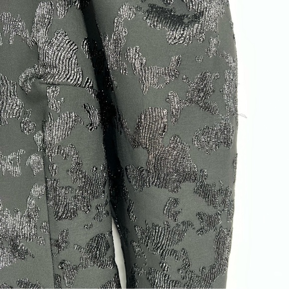 & Other Stories Textured Puff Sleeve Black Dress sz 0 Mini Jacquard XS - Picture 8 of 16